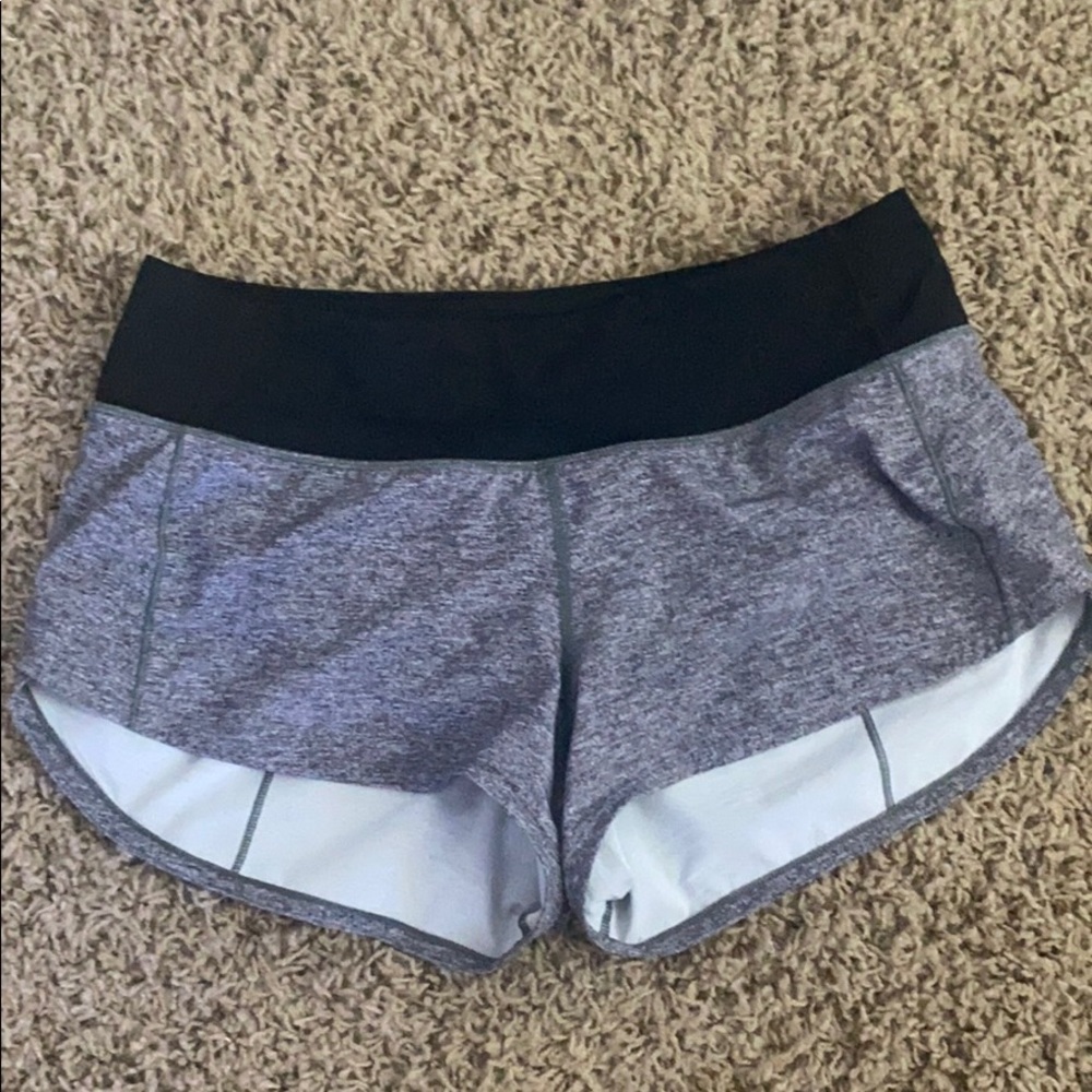 Gray lulu speed up shorts